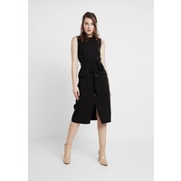 Warehouse BUTTON DRESS Sukienka koszulowa black WA221C0HW