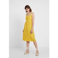 New Look BRODERIE FRONT MIDI Sukienka letnia yellow spice NL021C0ZV