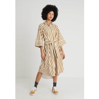 Monki BIM DRESS Długa sukienka tobacco/offwhite MOQ21C01T