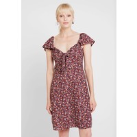 Dorothy Perkins TIE FRONT DRESS Sukienka letnia burgundy DP521C1Y4