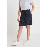 Re.draft PRINTED SKIRT WITH KNOT Spódnica trapezowa navy REM21B006