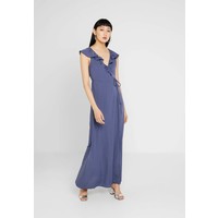 NA-KD HIGH SLIT TIE WAIST MAXI DRESS Suknia balowa dark blue NAA21C041