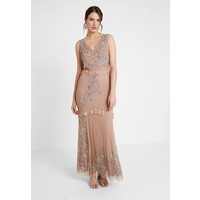 Maya Deluxe V NECK MAXI DRESS WITH PLACEMENT EMBELLISHMENT AND DETAILING Suknia balowa taupe blush M2Z21C03S
