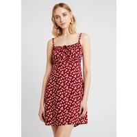 Hollister Co. BABYDOLL DRESS Sukienka letnia red H0421C01G