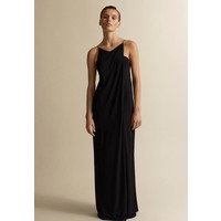 Massimo Dutti Długa sukienka black M3I21C06N