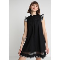 Scotch & Soda A-LINE DRESS WITH EMBROIDERY AND LADDER TAPES Sukienka letnia black SC321C016