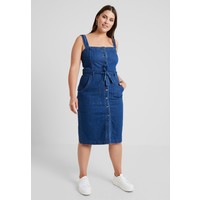 Vero Moda Curve VMJULIA DRESS Sukienka jeansowa medium blue denim VEE21C01B