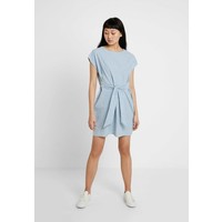 Vero Moda VMMILEY TIE WAIST LOOSE DRESS Sukienka letnia light blue denim/white VE121C1PQ