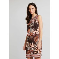 Wallis CHOC PALM SHIFT DRESS Sukienka letnia brown WL521C0MT