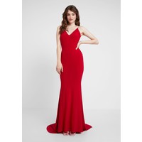 Club L London BACKLESS KNOT DETAIL FISHTAIL DRESS Długa sukienka red CLK21C036