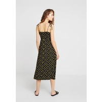mint&berry Długa sukienka black/yellow M3221C0PF