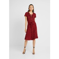 Dorothy Perkins Tall LEOPARD FIT AND FLARE DRESS Sukienka letnia red DOA21C077