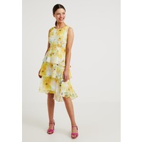 Wallis Petite FLORAL TIERED DRESS Sukienka koktajlowa yellow WP021C05N
