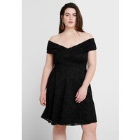 Dorothy Perkins Curve FIT AND FLARE DRESS Sukienka koktajlowa black DP621C0AM