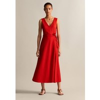 Massimo Dutti Długa sukienka red M3I21C06D