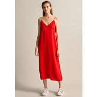 Massimo Dutti Długa sukienka red M3I21C06A