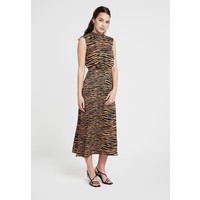 Warehouse ANIMAL MIX DRESS Długa sukienka neutral WA221C0IZ