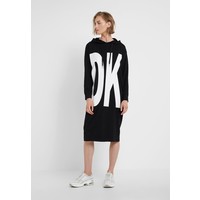 DKNY HOODIE DRESS Sukienka z dżerseju black DK121C07P