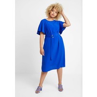 Dorothy Perkins Curve RING FLUTTER SLEEVE MIDI DRESS Sukienka letnia blue DP621C0B7