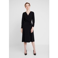 Wallis WRAP MIDI FIT FLARE DRESS Sukienka z dżerseju black WL521C0PS