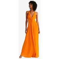 Mango DRAPI Długa sukienka orange M9121C3RW