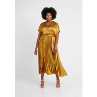 New Look Curves GO PLEATED DRESS Sukienka letnia dark yellow N3221C09K