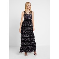 Maya Deluxe TIERED EMBELLISHED MAXI WITH CONTRAST SEQUIN Suknia balowa black/multi M2Z21C042
