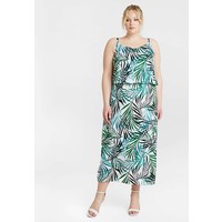 CAPSULE by Simply Be LAYERED DRESS Długa sukienka ivory/green CAS21C00I