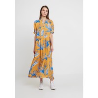 Weekday STORM DRESS Sukienka koszulowa light yellow/blue WEB21C02N