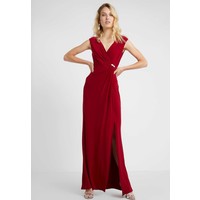 Lauren Ralph Lauren THOMPSON TRIM Długa sukienka vibrant garnet L4221C0TF