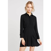 Topshop PLEATED MINI DRESS Sukienka koszulowa black TP721C10W