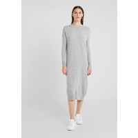 pure cashmere CREW NECK DRESS Sukienka dzianinowa light grey PUG21C002