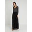 Maya Deluxe V NECK DELICATE SEQUIN LONG SLEEVE DRESS Suknia balowa black M2Z21C022