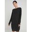 Vero Moda VMDOFFY STRUCTURE BOATNECK DRESS Sukienka dzianinowa black/melange VE121C1LI