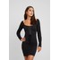 Missguided ROPE SCOOP NECK MINI DRESS Sukienka letnia black M0Q21C1C3