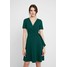 Dorothy Perkins PLAIN BUCKLE FIT AND FLARE Sukienka z dżerseju green DP521C1ZY