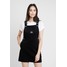 Calvin Klein Jeans MINI DUNGAREE DRESS Sukienka letnia black C1821C048