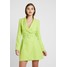 Missguided SELF BELTED DRESS Sukienka koszulowa lime M0Q21C1A5