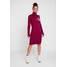 Calvin Klein Jeans MONOGRAM SWEATER DRESS Sukienka letnia beet red C1821C04A