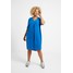 Live Unlimited London MANDARIN COLLAR DRESS Sukienka letnia bright blue L0J21C03C