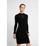 Dorothy Perkins RUFFLE DRESS Sukienka dzianinowa black DP521C239