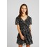 Topshop Petite RUFFLE DITSY DRESS Sukienka letnia black TQ021C02F