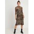 Warehouse LEOPARD PRINT DRESS Sukienka letnia brown WA221C0FN