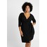 Dorothy Perkins Curve LIVERPOOL DRESS Sukienka z dżerseju black DP621C0CJ