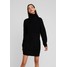 Missguided ROLL NECK BASIC DRESS Sukienka dzianinowa black M0Q21C19U