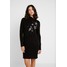 Wallis FLOWER DRESS Sukienka dzianinowa black WL521C0PV