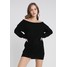 Missguided Petite AYVAN OFFSHOULDER JUMPER DRESS Sukienka dzianinowa black M0V21C050