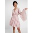 NA-KD KAE SUTHERLAND WIDE SLEEVE MINI DRESS Sukienka letnia light pink NAA21C04F