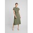 Warehouse UTILITY MIDI DRESS Długa sukienka khaki WA221C0LH