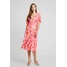 Gina Tricot VICKY WRAP DRESS Długa sukienka pink GID21C02Z